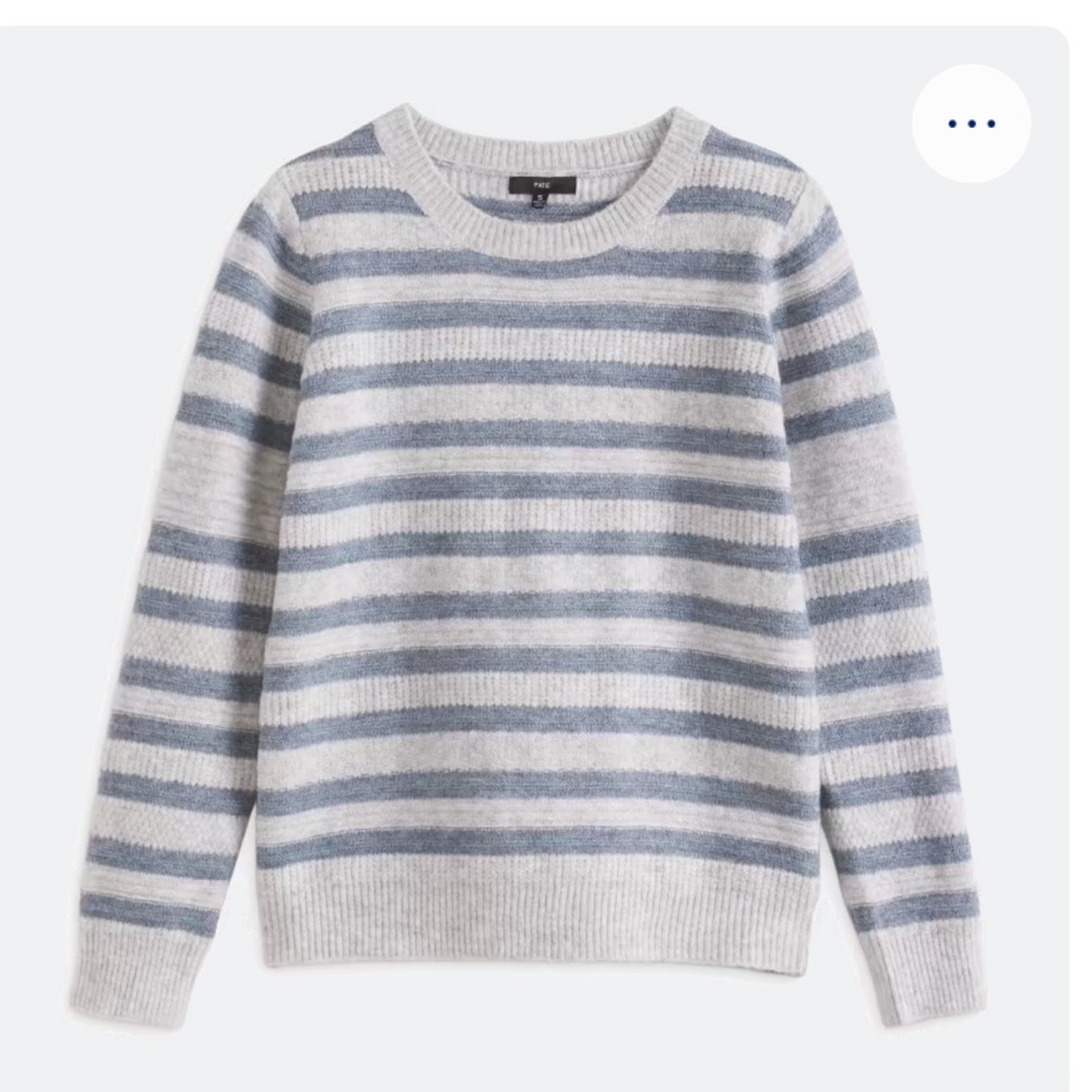 Fate Blue and Gray Striped Sweater